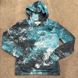 Ocean Wave Pattern Hoodie